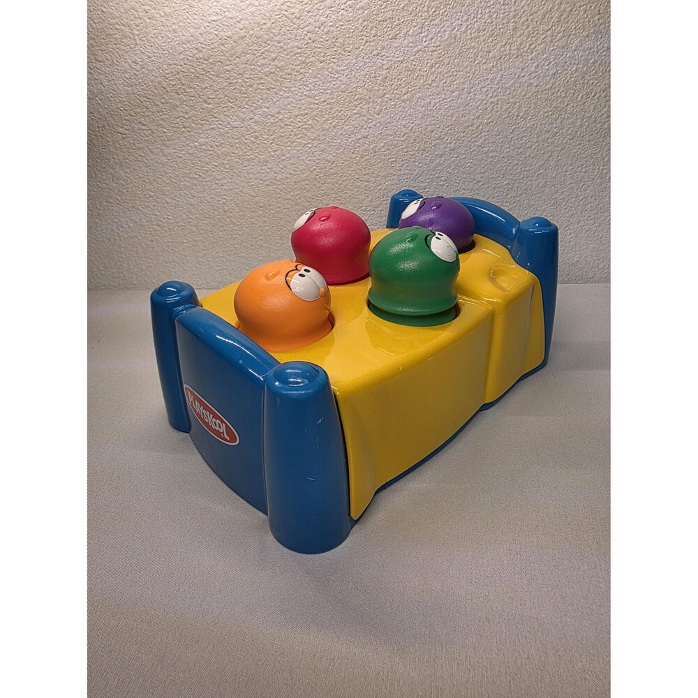 Vintage 1999 Playskool Whack A Mole Bug Bed Toy Pop Up Activity Game for Toddler
